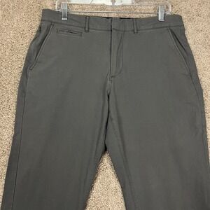 J.Crew Tech Pant Men 32x34 Gray Slim Fit Lightweight Casual Chino Trousers Stain